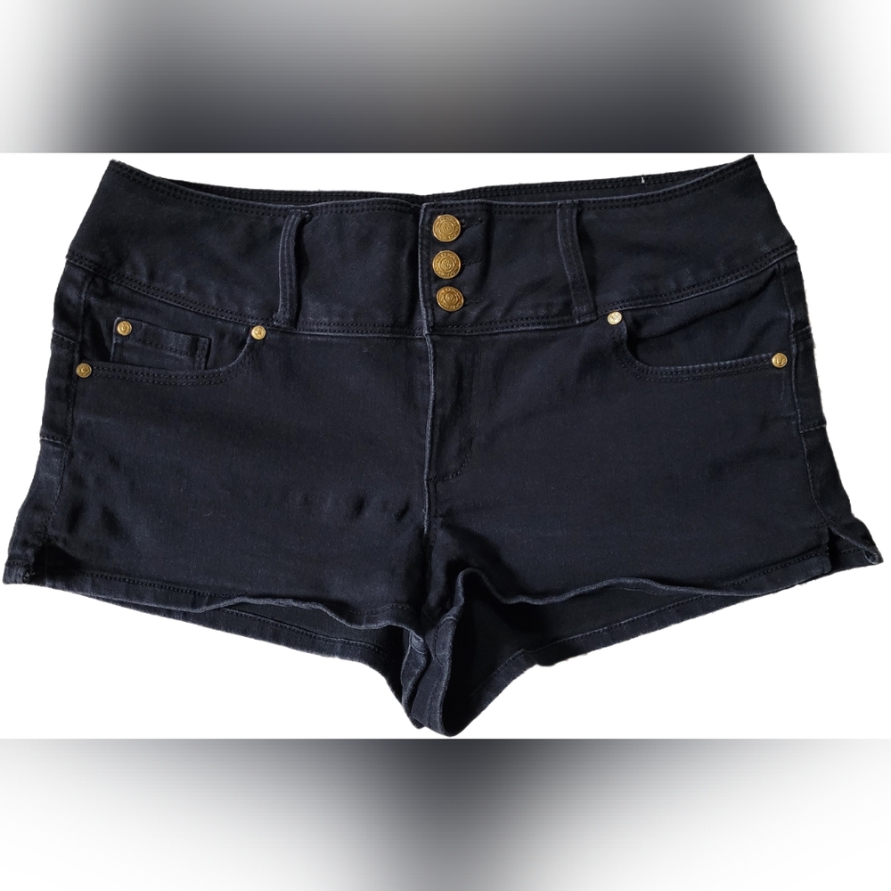 Nicki Minaj Black Stretch Mid Rise 2" Shorts - Size 11/12 - GUC